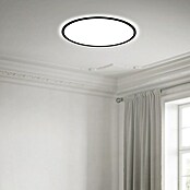 Ledpaneel, rond met backlight Zwart (Ø x h: 480 x 30 mm, Neutraal wit) | BAUHAUS