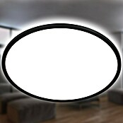 Ledpaneel, rond met backlight Zwart (Ø x h: 480 x 30 mm, Neutraal wit) | BAUHAUS