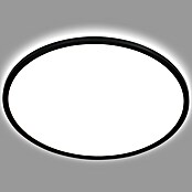 Ledpaneel, rond met backlight Zwart (Ø x h: 480 x 30 mm, Neutraal wit) | BAUHAUS