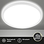 Ledpaneel, rond met backlight Wit (Ø x h: 480 x 30 mm, Neutraal wit) | BAUHAUS