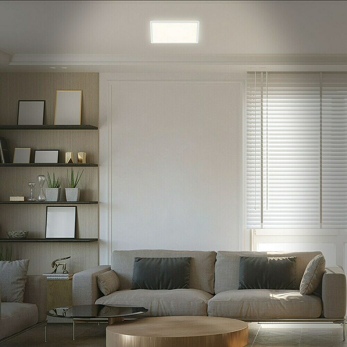 Led paneel met backlight (l x b x h: 293 x 293 x 28 mm, Neutraal wit, Wit) | BAUHAUS