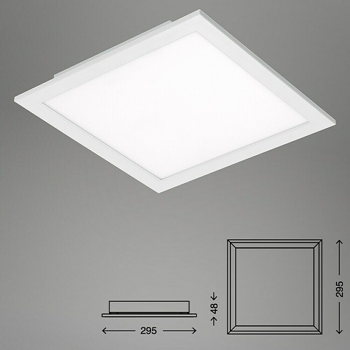Led paneel met backlight (l x b x h: 295 x 295 x 50 mm, Koud wit) | BAUHAUS