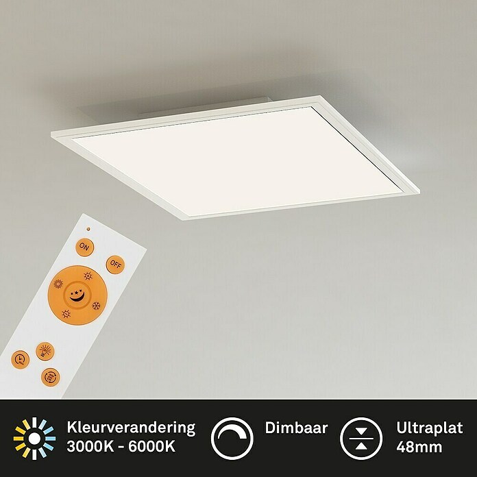Led paneel met backlight (l x b x h: 295 x 295 x 50 mm, Koud wit) | BAUHAUS