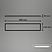 Led paneel met backlight zwart (l x b x h: 980 x 200 x 30 mm, Neutraal wit) | BAUHAUS
