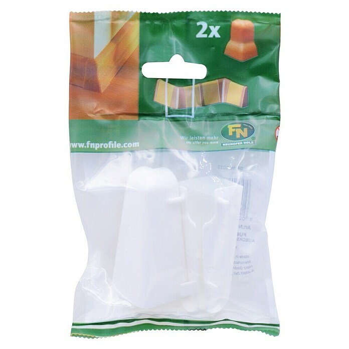 AUSSENECKEN F.FU60  2 ST./PACK WEISS