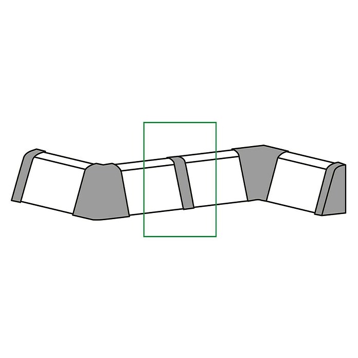 ZWISCHENSTUECKE F.  F60 2 ST./PACK WEISS