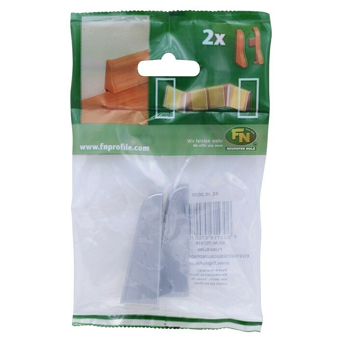 ENDSTUECK SU60      SILBER BEDRUCKT 2STK