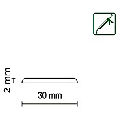 Abdeckleiste KU030 (2 400 x 30 x 2 mm, Weiß) | BAUHAUS
