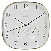 Reloj de pared Termo & Hygro (Diámetro: 28 cm, Oro, Clásico) | BAUHAUS