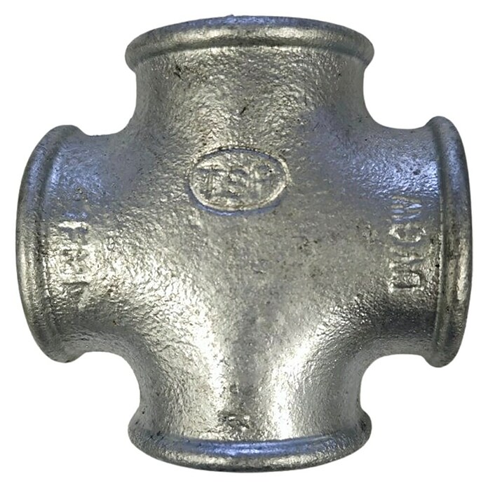 Križni kos  (Jeklo, Notranji navoj: ½″) | 4043 - Temperguss-Fittinge/Verzinkte Rohre+Zubehör | DCDC - Wasserleitungssysteme | DCD - Sanitärinstallation | DC - Sanitärinstallation | D - Sanitär | BAUHAUS