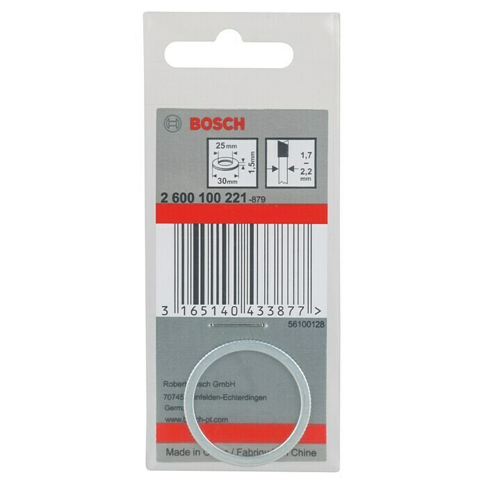 Bosch Reduzierring (Durchmesser: 30 mm, Bohrung: 25 mm, Stärke: 1,5 mm)