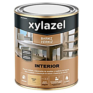 Xylazel Barniz para madera Interior al agua (Incoloro, 250 ml, Mate)
