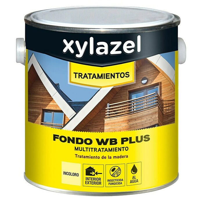 Xylazel Imprimación para madera Fondo WB Plus (Incoloro, 2,5 l, Transparente, Al agua) | BAUHAUS