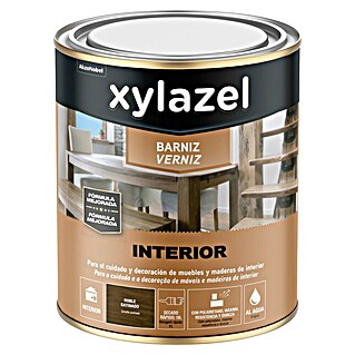 Xylazel Barniz para madera Interior al agua (Roble, 250 ml, Satinado)