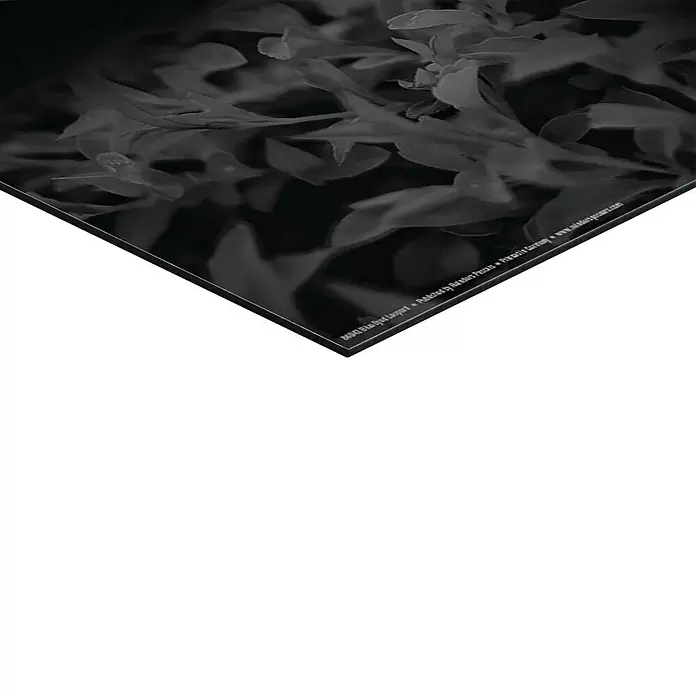 Reinders Decopanel - Blue Eyed Leopard, B x H: 40 x 50 cm - Dunkler, glänzender Druck mit abstraktem organischem Muster.