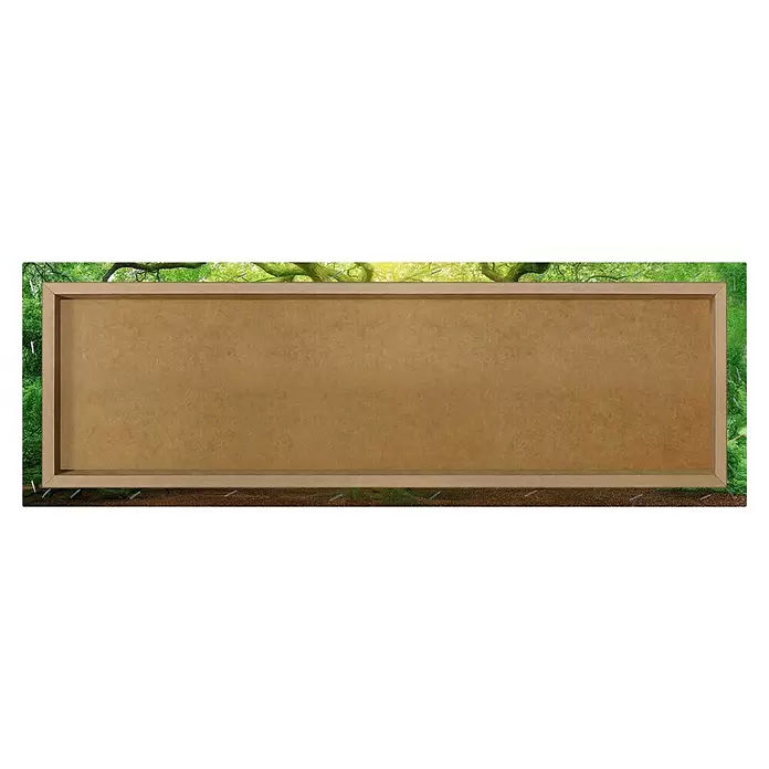 Reinders Holzbild Deco Block - Old Oak, B x H: 118 x 40 cm - Leere, hellbraune gerahmte Tafel, ideal für individuelle Botschaften oder Dekoration.