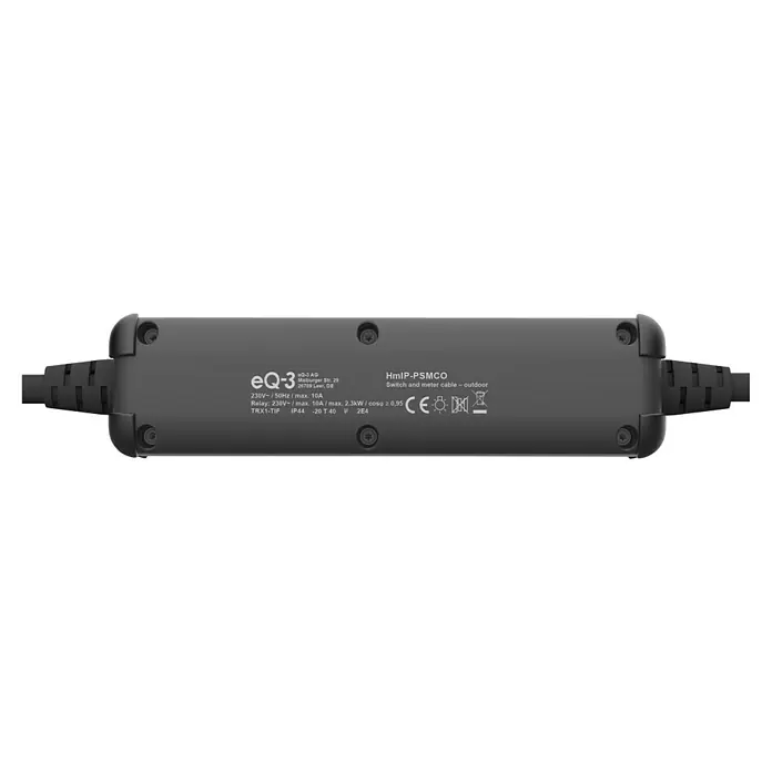 Homematic IP Smart-Steckdose Schalt-Mess-Kabel außen - IP44, Schwarz, 4,62 cm - Eine Homematic IP Schalt- und Messsteckdose für den Außenbereich (HmIP-PSMCO) mit Kabel und technischen Daten.
