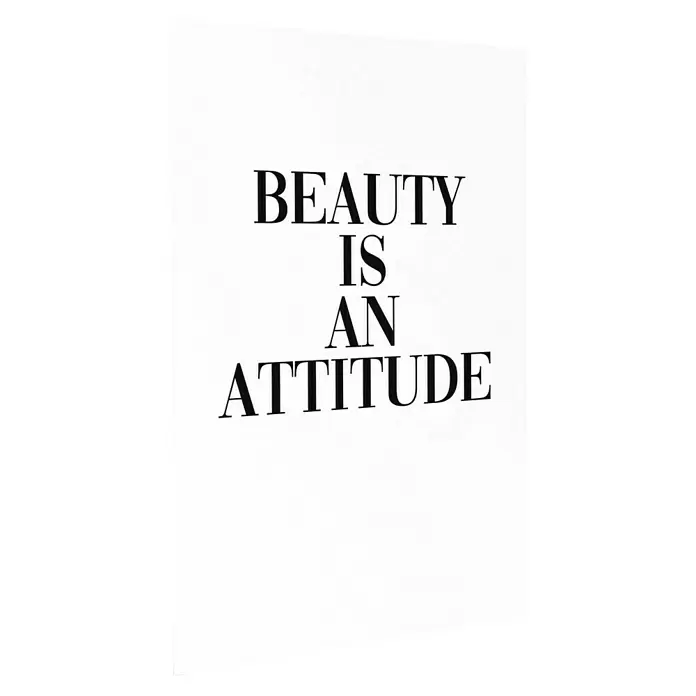 Reinders Poster Art Print - Sweet Beauty, B x H: 20 x 30 cm, 4 -tlg. - Weißes Poster mit schwarzem Text: „BEAUTY IS AN ATTITUDE“.