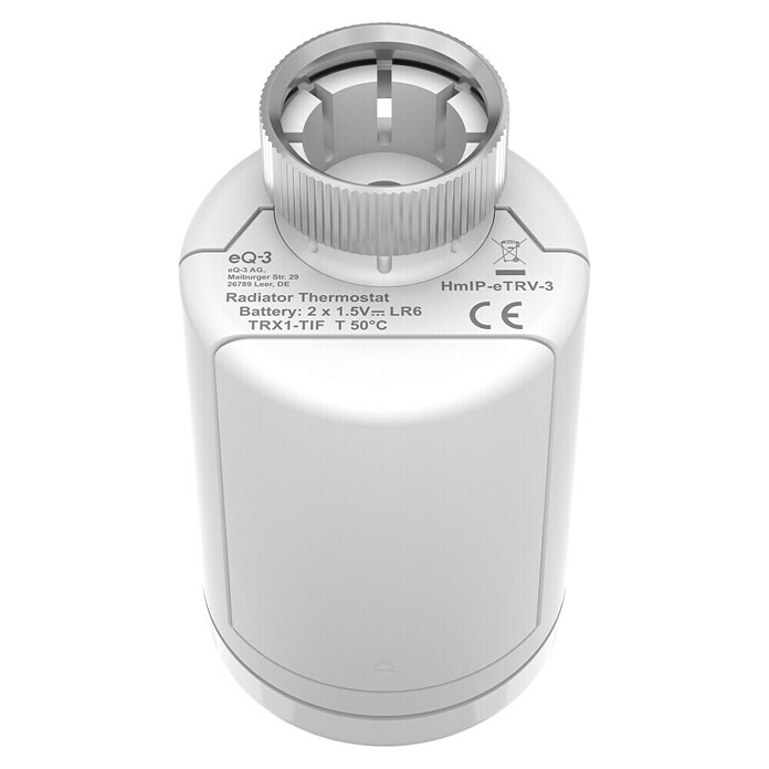 Homematic IP Termostato de radiador Pure (M30 x 1,5 mm, Ø x L: 5,65 x 9,5 cm, 1 ud.) | BAUHAUS