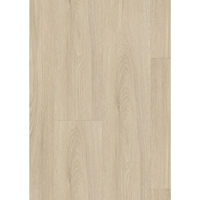 Gerflor Vinylbodenmuster Rigid Acoustic Tulum Light - 250 x 229 x 5,4 mm, Tulum Light - Detailaufnahme von hellem Eichenlaminat. Die Textur und das Muster des Laminatbodens sind deutlich erkennbar.