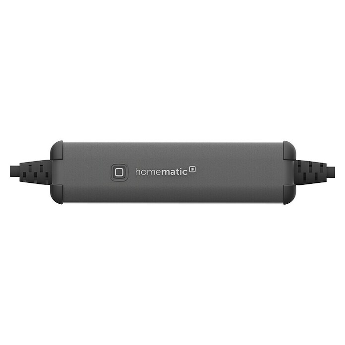 Homematic IP Smart-Steckdose Schalt-Mess-Kabel außen (IP44, Schwarz, 4,62 cm) | BAUHAUS