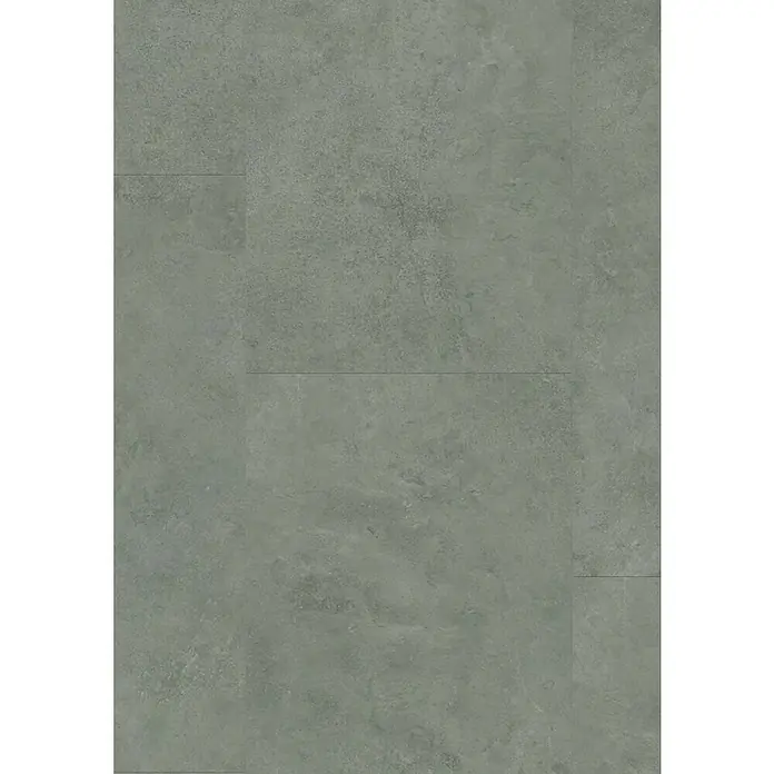 Gerflor Vinylbodenmuster Rigid Acoustic Oliva Green - 250 x 399 x 5,4 mm, Oliva Green - Graue Bodenfliesen mit leicht strukturierter Oberfläche, ideal für moderne Innenräume.\n