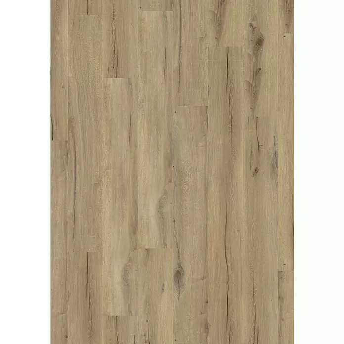 Gerflor Vinylbodenmuster Rigid Acoustic Paloma Brown - 250 x 229 x 5,4 mm, Paloma Brown - Hellbraune Holzoptik-Bodenplanken mit sichtbarer Maserung und natürlichen Astdetails.