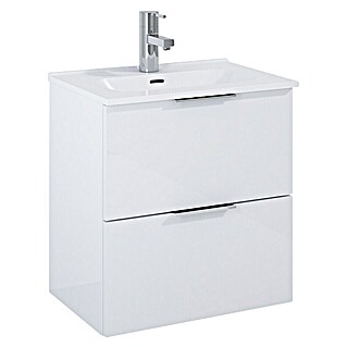 Riva Badmeubelset Street Plus (Totale breedte badmeubel: 51,3 cm, Wit, Hoogglans, 2 -delig)