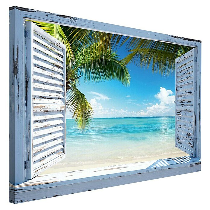 Reinders Cuadro de madera Deco Block Beach Shutters (Beach Shutters, An x Al: 118 x 70 cm) | BAUHAUS