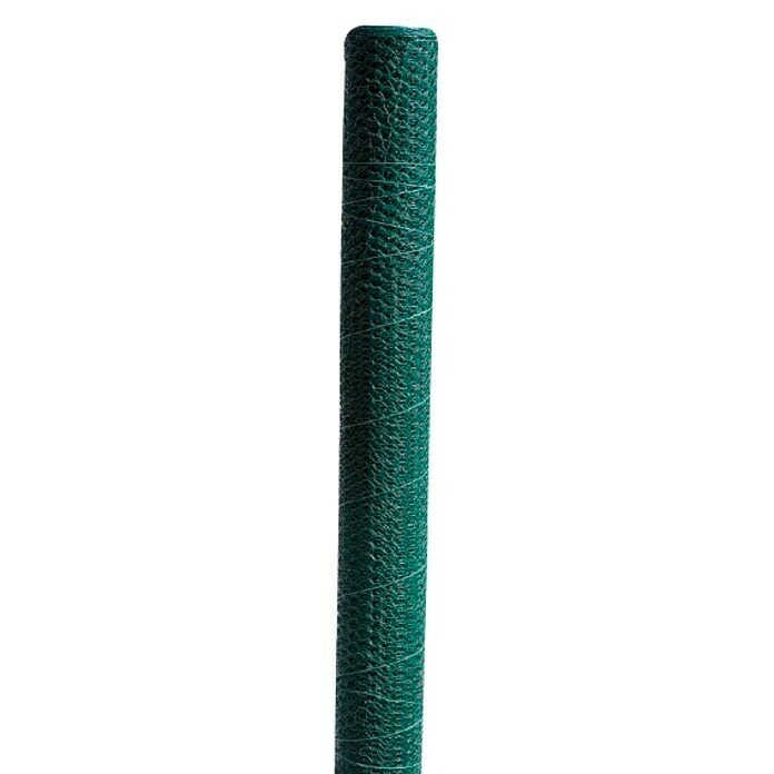 Malla metálica Triple torsión verde 19 mm  (Alambre de acero, L x Al: 10 x 0,5 m)