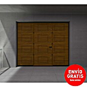 Solid Elements Puerta de garaje seccional PRO (250 x 212,5 cm, Marrón, Cuarterón peatonal) | BAUHAUS