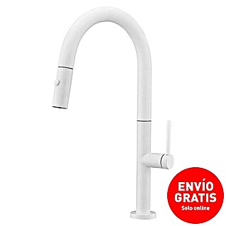 Imex Grifo de cocina extraíble Samoa (Blanco)