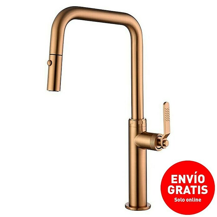 Imex Grifo de cocina extraíble Niza (Oro rosa) | BAUHAUS