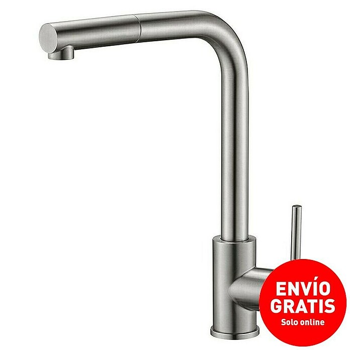 Imex Grifo de cocina extraíble Moscu (Acero, Satinado) | BAUHAUS