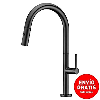 Imex Grifo de cocina extraíble Samoa (Negro)