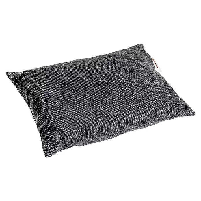 Montandor Heizkissen - 60 x 15 cm, Dunkelgrau - Dunkelgraues rechteckiges Kissen aus strukturiertem Stoff.