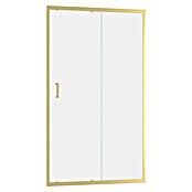 Aurlane Mampara de ducha frontal corredera Factory (120 x 200 cm, Espesor de vidrio: 6 mm, Oro) | BAUHAUS