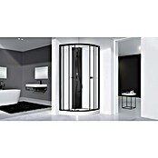 Aurlane Cabina de ducha Essentiel Round (85 x 85 x 199,5 cm, Blanco/Negro) | BAUHAUS