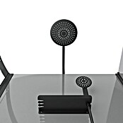 Aurlane Cabina de ducha Touch Round (90 x 90 x 215 cm, Negro) | BAUHAUS