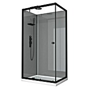 Aurlane Cabina de ducha Touch Rectangle (80 x 110 x 215 cm, Negro) | BAUHAUS