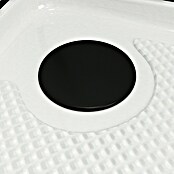 Aurlane Cabina de ducha Essentiel Round (85 x 85 x 199,5 cm, Blanco/Negro) | BAUHAUS