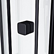 Aurlane Cabina de ducha Essentiel Round (85 x 85 x 199,5 cm, Blanco/Negro) | BAUHAUS