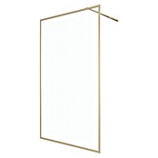 Aurlane Mampara de ducha fija Golden Edge (An x Al: 120 x 200 cm, Cepillado, Oro) | BAUHAUS