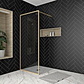 Aurlane Mampara de ducha fija Golden Edge (An x Al: 90 x 200 cm, Cepillado, Oro) | BAUHAUS