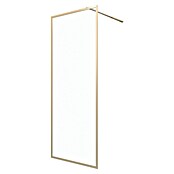 Aurlane Mampara de ducha fija Golden Edge (An x Al: 80 x 200 cm, Cepillado, Oro) | BAUHAUS
