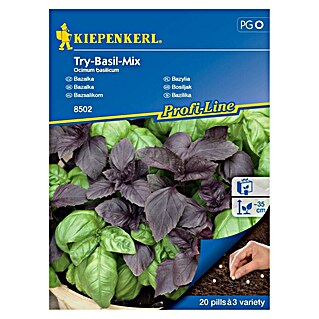Kiepenkerl Sjeme začinskog bilja Try-mješavina bosiljka (Ocimum basilicum, Vrijeme sjetve: Svibanj, Berba: Lipanj)