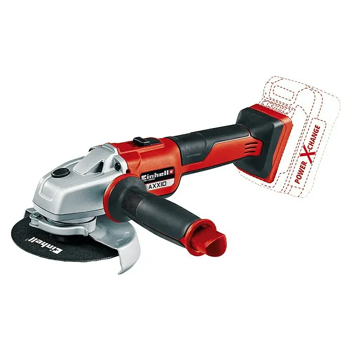 Einhell Professional PXC 18V Amoladora angular de batería Axxio 18/125 - 18 V, Sin batería, Diámetro disco: 125 mm, 8.500 r.p.m. - Amoladora angular a batería Einhell AXXIO, ideal para tareas de pulido con tecnología de batería para un uso flexible.