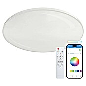 Ksix Plafón LED redondo inteligente Halo (60,9 W, Ø x Al: 47 x 6 cm, Blanco, RGB) | BAUHAUS