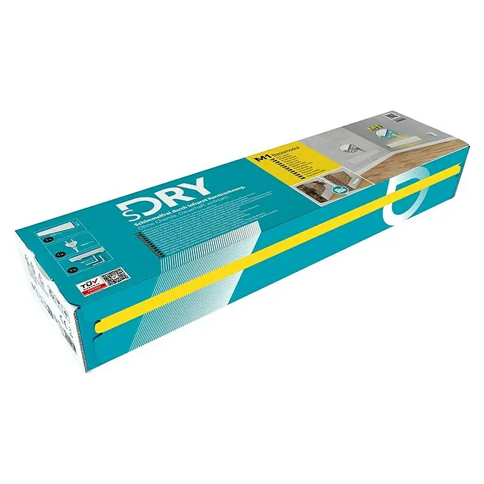 Technaxx Schimmelschutz Schimmel-DRY Basismodul M1 - Weiß, L x H: 52 x 9,5 cm - Karton mit S-DRY M1 Basismodul zur Schimmeltrocknung ohne Chemie. Dauerhaft wirksam durch Infrarot-Kerntechnik.