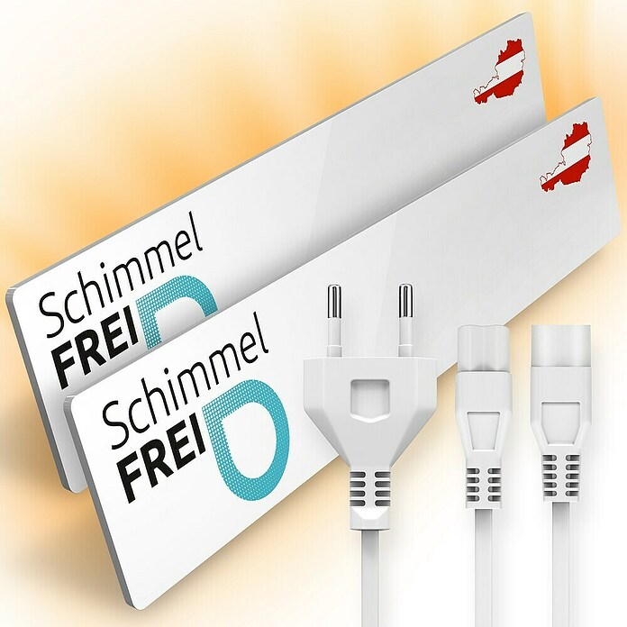Technaxx Schimmelschutz Schimmel-DRY Basismodul M1 und Erweiterungs-Set M2 (Weiß, L x H: 52 x 9,5 cm) | BAUHAUS
